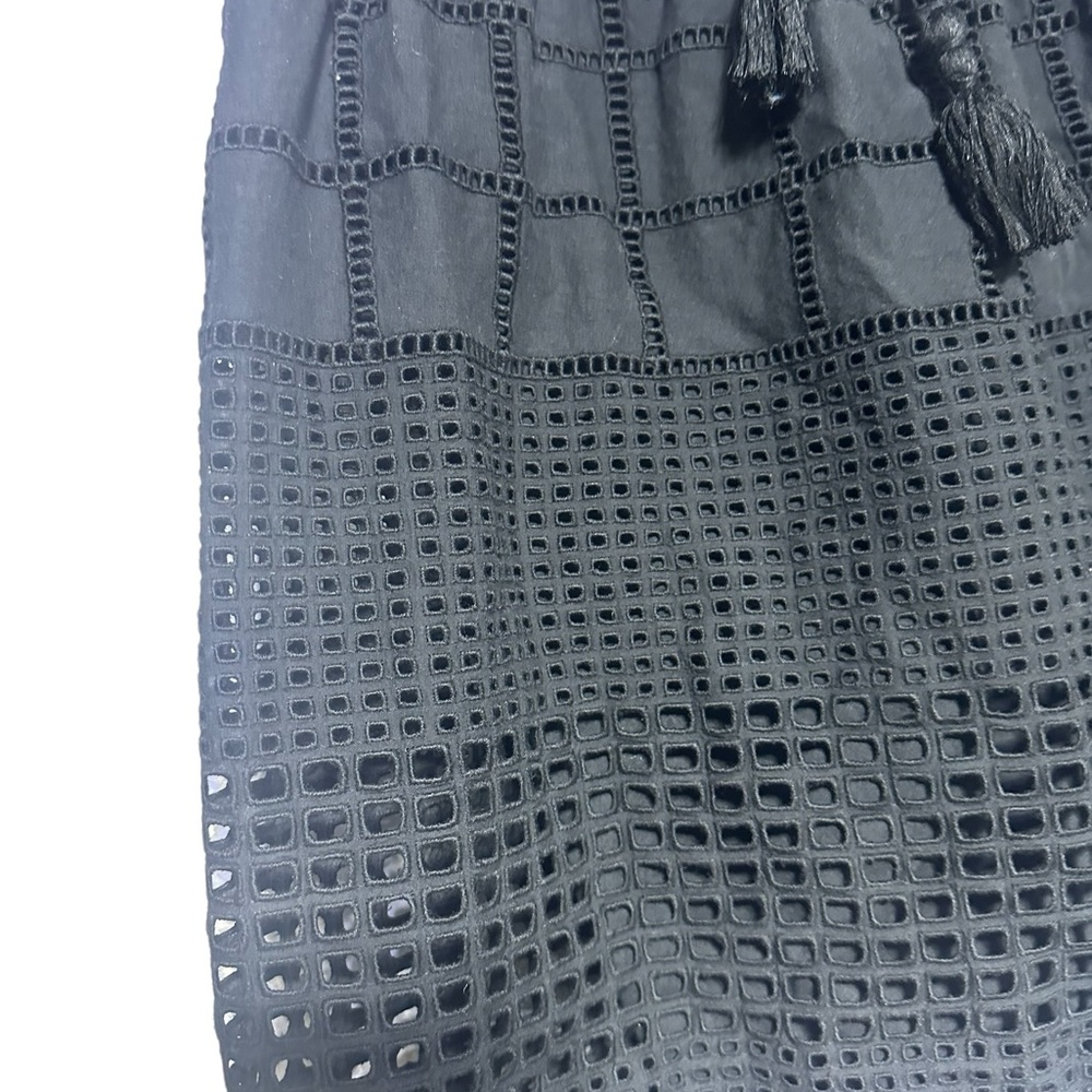 Tommy Bahama Daphne Eyelet Skirt Black Small/Petite - Picture 8 of 15